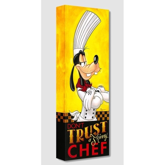 Don't Trust a Skinny Chef by Tim Rogerson Disney Fine Art Release Gallery Wrapped Giclee On Canvas