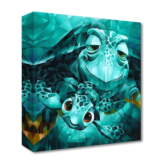 Serious Thrill Issues, Dude From Finding Nemo by Tom Matousek Disney Fine Art Release Gallery Wrapped Giclee On Canvas