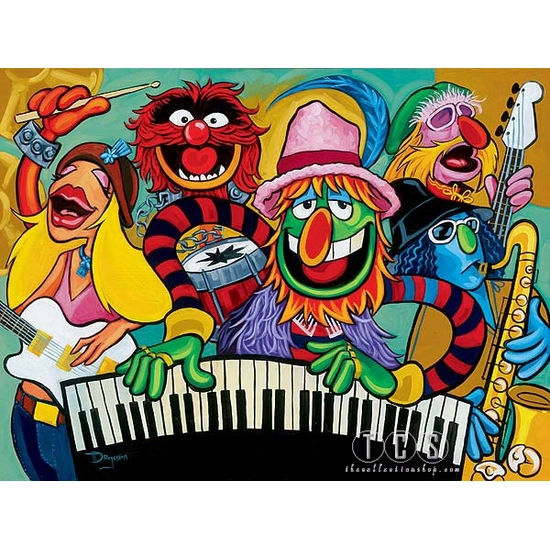 Electric Mayhem Band - From The Muppets by Tim Rogerson Disney Fine Art Release 