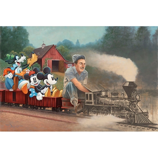 The Engine of Imagination by Tim Rogerson Disney Fine Art Release Hand-Embellished Giclee on Canvas