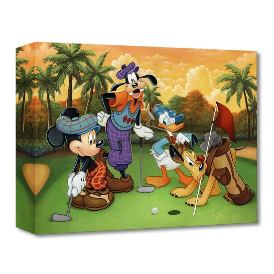 Fabulous Foursome by Tim Rogerson Disney Fine Art Release Gallery Wrapped Giclee On Canvas