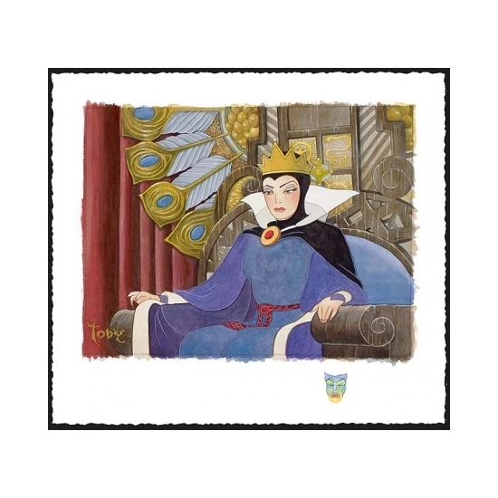 Face Of Evil Deluxe Snow White Evil Queen by Toby Bluth Disney Fine Art Release Giclee On Paper