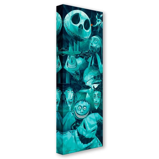 Faces of Halloween Town by Tom Matousek Disney Fine Art Release Gallery Wrapped Giclee On Canvas