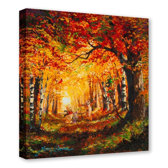 Fall Stroll by James Coleman Disney Fine Art Release Hand-Embellished Giclee on Canvas