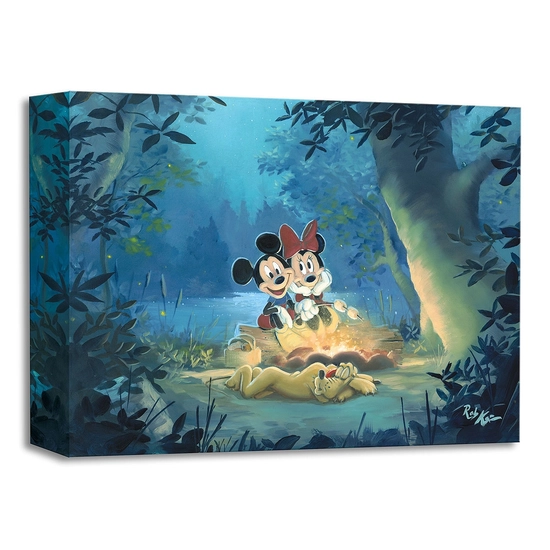 Family Campout by Rob Kaz  Disney Fine Art Release Gallery Wrapped Giclee On Canvas