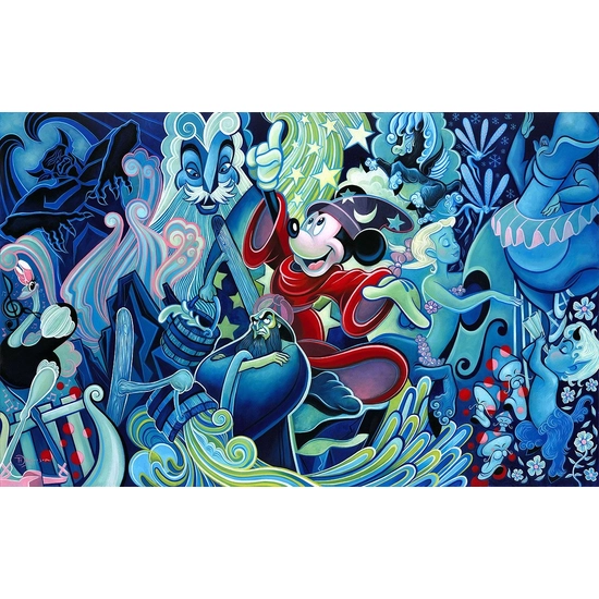 Fantasia by Tim Rogerson Disney Fine Art Release Hand-Embellished Giclee on Canvas