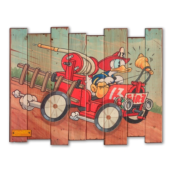 Fire Chief Donald by Trevor Carlton Disney Fine Art Release 