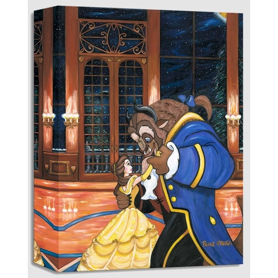 First Dance - From Disney Beauty and The Beast by Paige O Hara Disney Fine Art Release Gallery Wrapped Giclee On Canvas