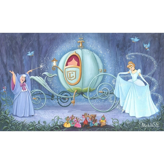 Fit for a Ball by Michelle St Laurent Disney Fine Art Release Hand-Embellished Giclee on Canvas