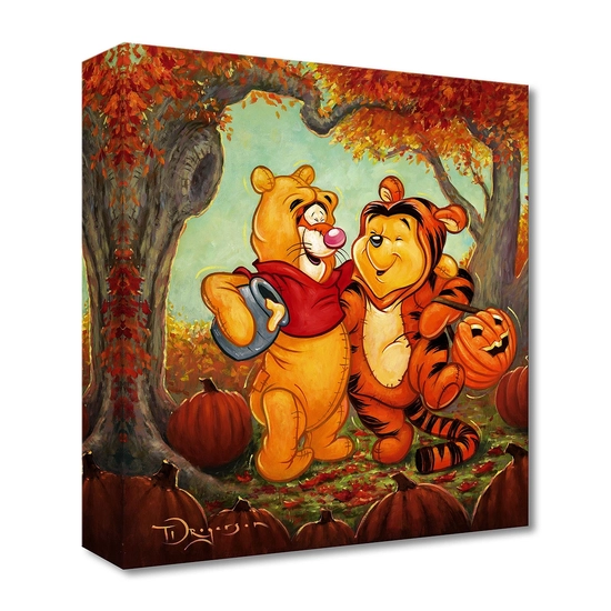 Friendship Masquerade From Winnie the Pooh by Tim Rogerson Disney Fine Art Release Gallery Wrapped Giclee On Canvas