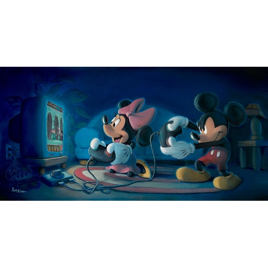 Game Night by Rob Kaz  Disney Fine Art Release Giclee On Canvas