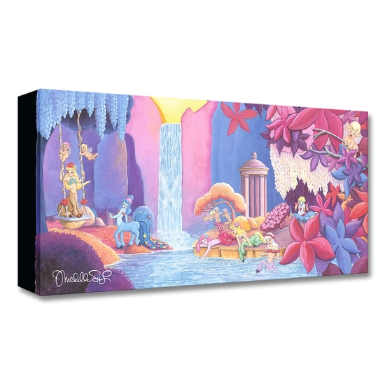 Garden of Beauty From Fantasia by Michelle St Laurent Disney Fine Art Release Gallery Wrapped Giclee On Canvas