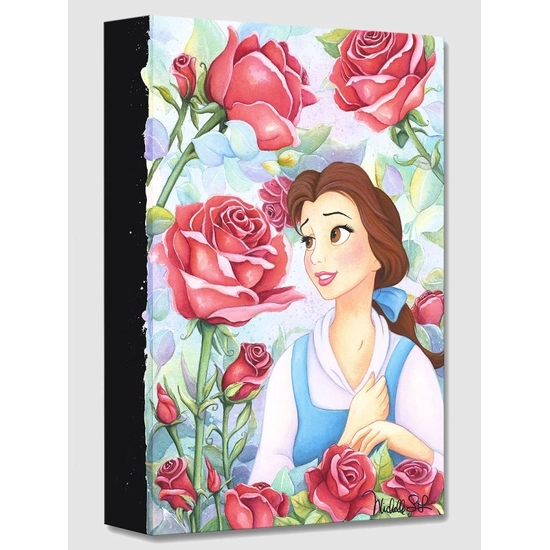 Garden of Roses From Beauty and The Beast by Michelle St Laurent Disney Fine Art Release Gallery Wrapped Giclee On Canvas