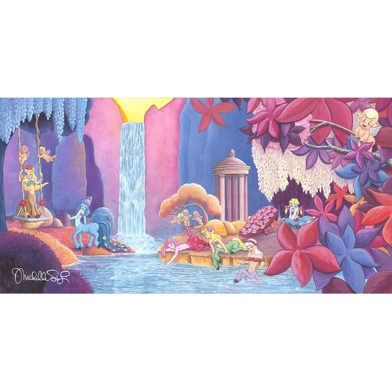 Garden of Beauty by Michelle St Laurent Disney Fine Art Release Hand-Embellished Giclee on Canvas