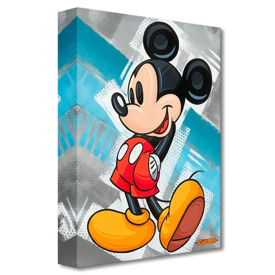 Ahh Geez Mickey by Trevor Carlton Disney Fine Art Release Gallery Wrapped Giclee On Canvas