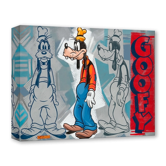 What a Goofy Profile From Goofy by Trevor Carlton Disney Fine Art Release Gallery Wrapped Giclee On Canvas