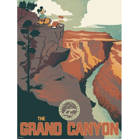 Grand Canyon by Bret Iwan Disney Fine Art Release Hand-Embellished Giclee on Canvas