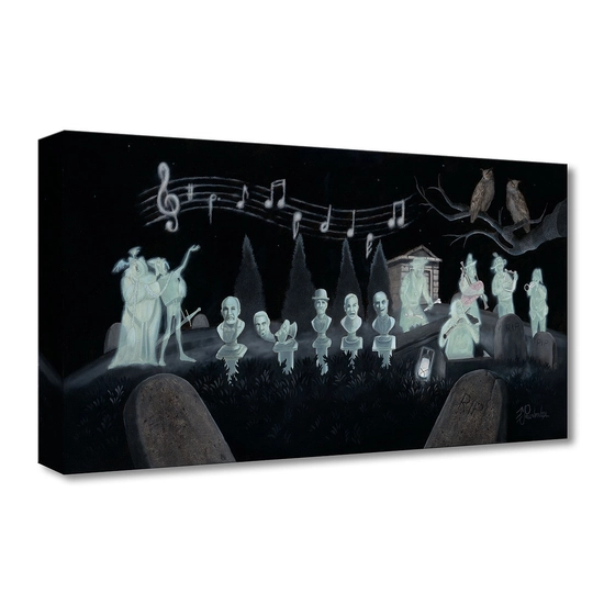 Graveyard Symphony From The Haunted Mansion by Michael Prozenza Disney Fine Art Release Gallery Wrapped Giclee On Canvas