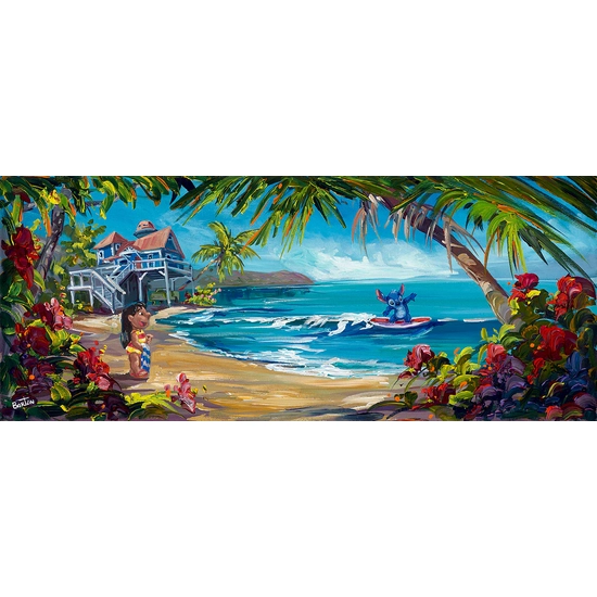 Hawaiian Hideout by Steve Barton Disney Fine Art Release Hand-Embellished Giclee on Canvas