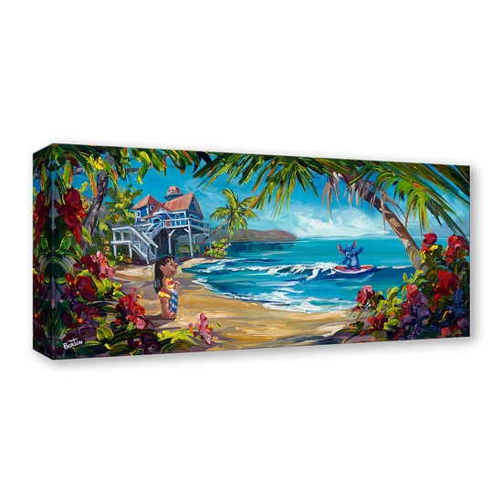 Hawaiian Hideout by Steve Barton Disney Fine Art Release Gallery Wrapped Giclee On Canvas