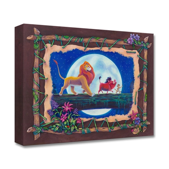 Hakuna Matata by Denyse Klette Disney Fine Art Release Gallery Wrapped Giclee On Canvas