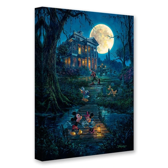 A Haunting Moon Rises by Rodel Gonzalez Disney Fine Art Release Gallery Wrapped Giclee On Canvas