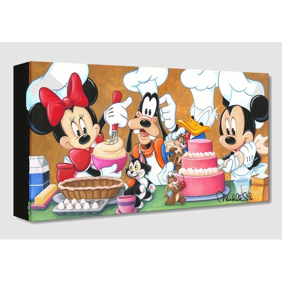 Happy Kitchen by Michelle St Laurent Disney Fine Art Release Gallery Wrapped Giclee On Canvas