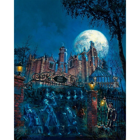 Haunted Mansion From The Haunted Mansion by Rodel Gonzalez Disney Fine Art Release Giclee On Canvas