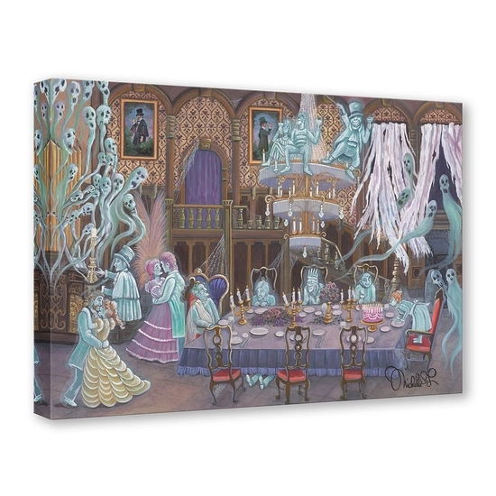 Haunted Ballroom by Michelle St Laurent Disney Fine Art Release Gallery Wrapped Giclee On Canvas