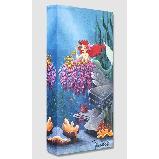 He Loves Me From The Little Mermaid by Michelle St Laurent Disney Fine Art Release Gallery Wrapped Giclee On Canvas