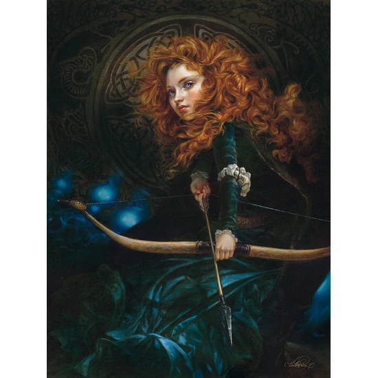 Her Father's Daughter Premiere Edition by Heather Edwards Disney Fine Art Release Hand-Embellished Giclee on Canvas