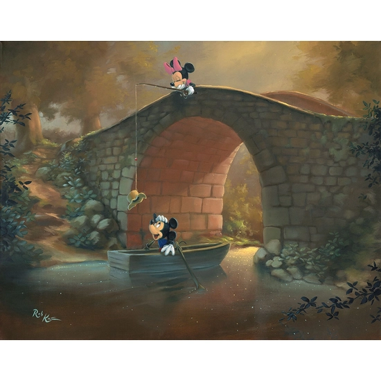 Hooked on You by Rob Kaz  Disney Fine Art Release Hand-Embellished Giclee on Canvas