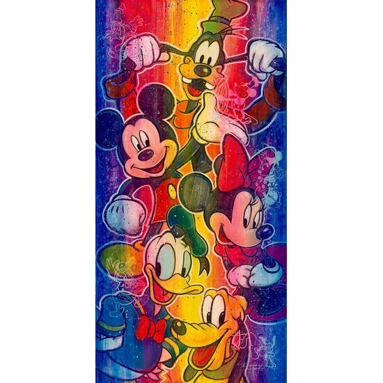 How Far We've Come by Stephen Fishwick Disney Fine Art Release Hand-Embellished Giclee on Canvas