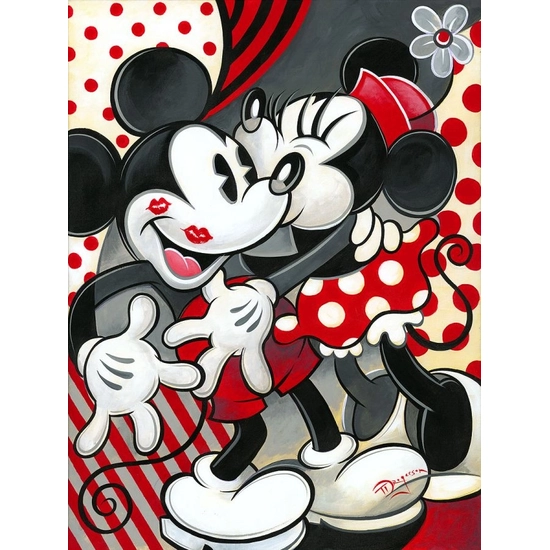 Hugs and Kisses by Tim Rogerson Disney Fine Art Release Hand-Embellished Giclee on Canvas