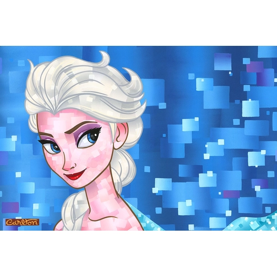 Ice Queen by Trevor Carlton Disney Fine Art Release Hand-Embellished Giclee on Canvas