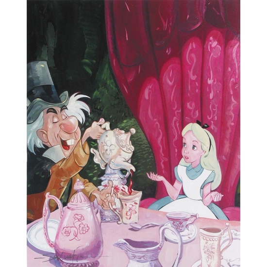 A Very Important Date - From Alice in Wonderland by Jim Salvati Disney Fine Art Release Hand Textured Giclee on Canvas