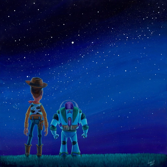 Infinite Possibilities From Toy Story by Denyse Klette Disney Fine Art Release Giclee On Canvas