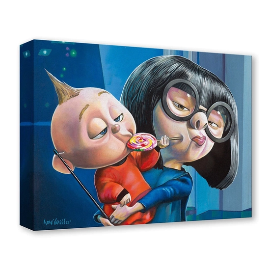 Jack Jack and Edna by Craig Skagg Disney Fine Art Release Gallery Wrapped Giclee On Canvas