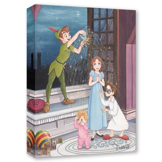 Just a Little Pixie Dust by Michelle St Laurent Disney Fine Art Release Gallery Wrapped Giclee On Canvas