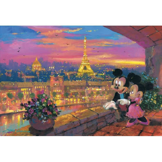 A Paris Sunset by James Coleman Disney Fine Art Release Hand-Embellished Giclee on Canvas