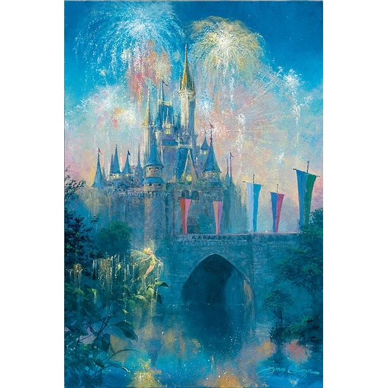 Walt Disney World Castle by James Coleman Disney Fine Art Release Giclee On Canvas