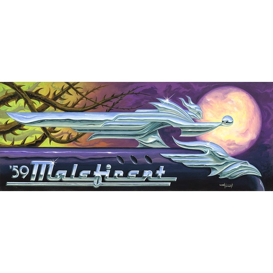 59 Malefincent - From Disney Movie Sleeping Beauty by Mike Kungl Disney Fine Art Release Hand-Embellished Giclee on Canvas