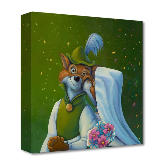 Oo-De-Lally Kiss From Robin Hood by Denyse Klette Disney Fine Art Release Gallery Wrapped Giclee On Canvas