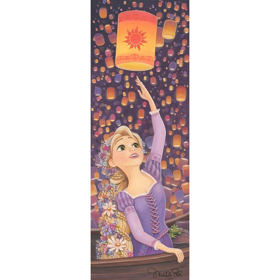 The Lantern From Tangled by Michelle St Laurent Disney Fine Art Release Giclee On Canvas