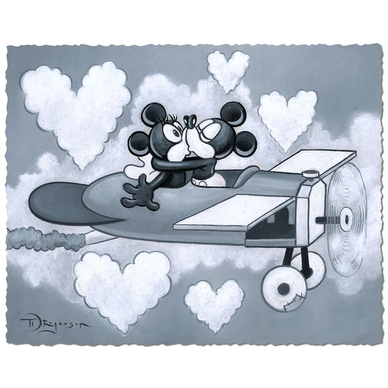 Love Flying High Satin Finish by Tim Rogerson Disney Fine Art Release Hand Deckled Paper