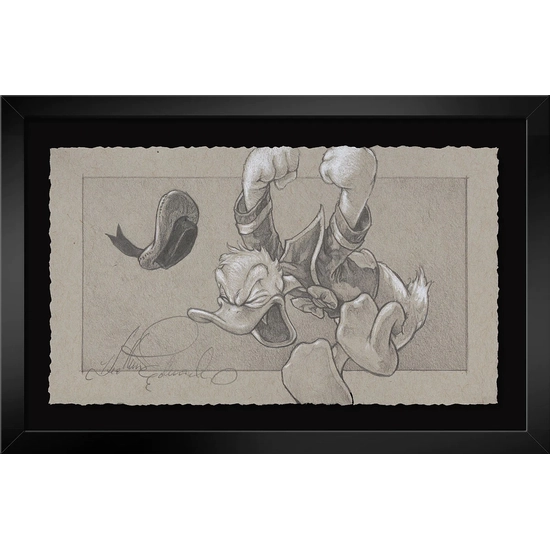 We Can't Lose! Framed From Donald Duck by Heather Edwards Disney Fine Art Release Graphite Hand Deckled Giclee on Paper