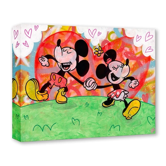 Love Goes Hand in Hand by Beau Hufford Disney Fine Art Release Gallery Wrapped Giclee On Canvas