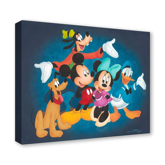 Mickey and His Pals by Don Williams Disney Fine Art Release Giclee On Canvas