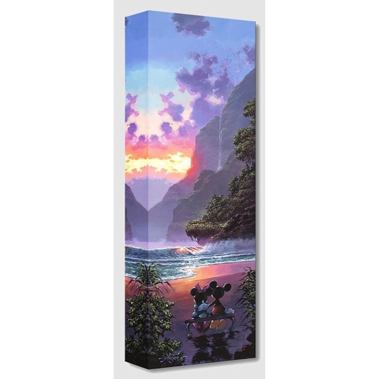 Majestic Island From Mickey And Minnie by Rodel Gonzalez Disney Fine Art Release Gallery Wrapped Giclee On Canvas