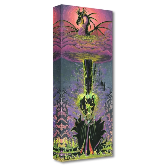 Maleficent's Transformation by Michelle St Laurent Disney Fine Art Release Gallery Wrapped Giclee On Canvas